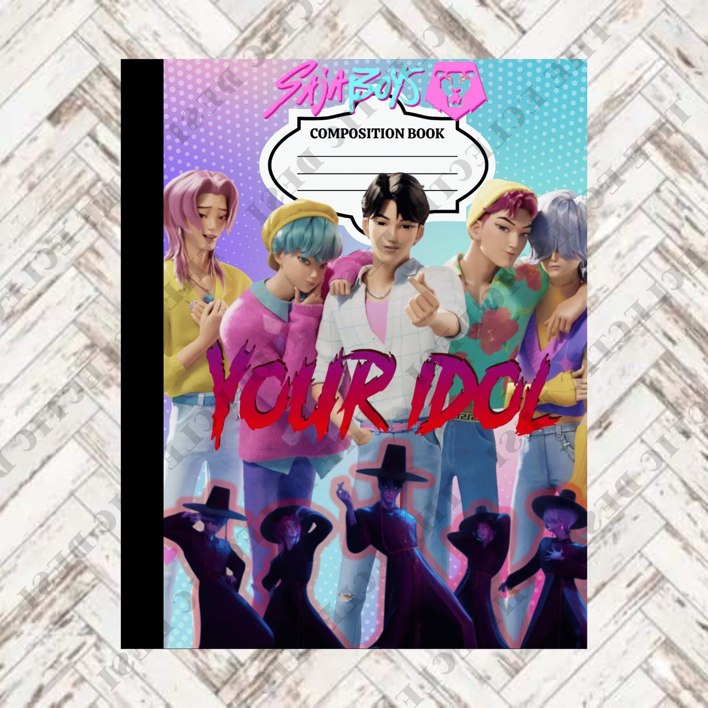 K-Pop Demon Hunters Composition Book Design - DIGITAL DOWNLOAD