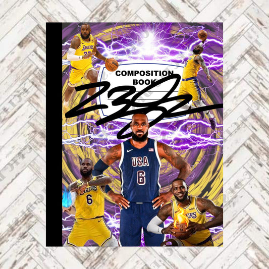 Lebron James Composition Book Design - DIGITAL DOWNLOAD