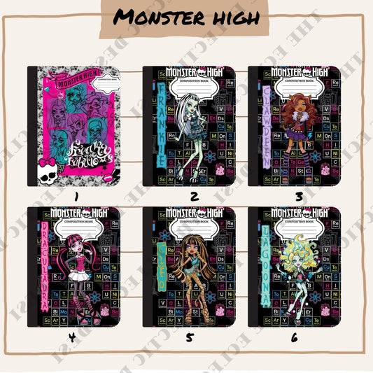 Monster High Composition Book Design - DIGITAL DOWNLOAD