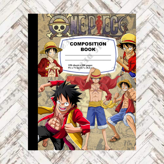 One Piece Composition Book Design - DIGITAL DOWNLOAD