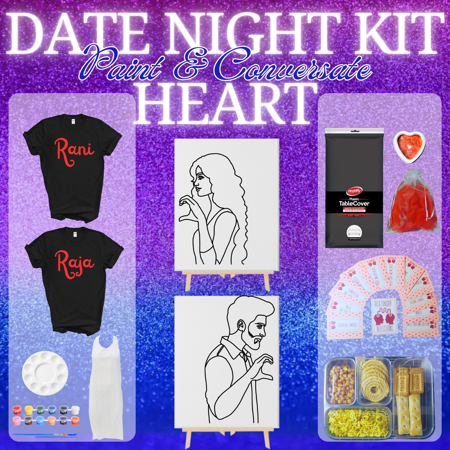 Deluxe Date Night Kit - Heart Hands