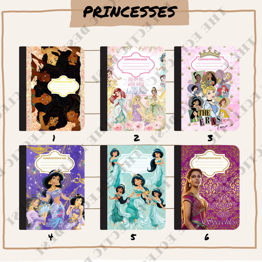 Princesses Composition Book Design - DIGITAL DOWNLOAD