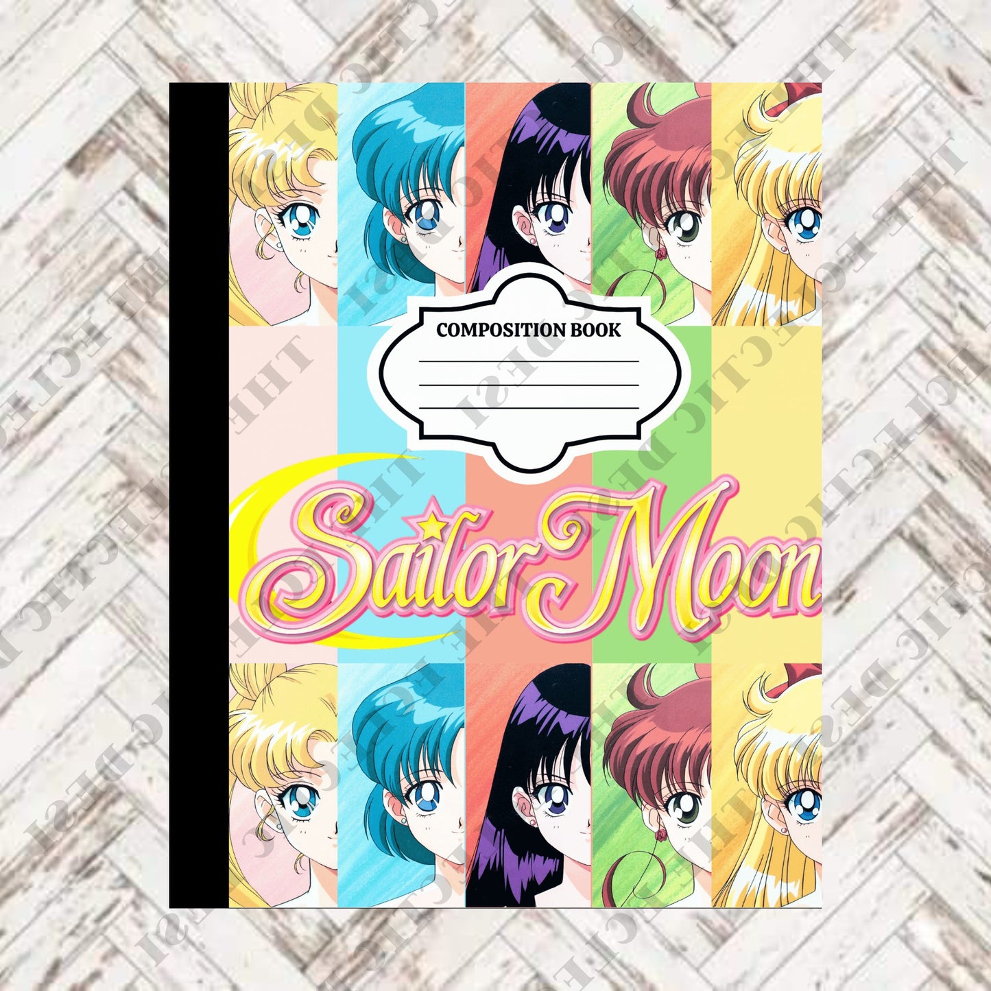 Sailor Moon Composition Book Design - DIGITAL DOWNLOAD