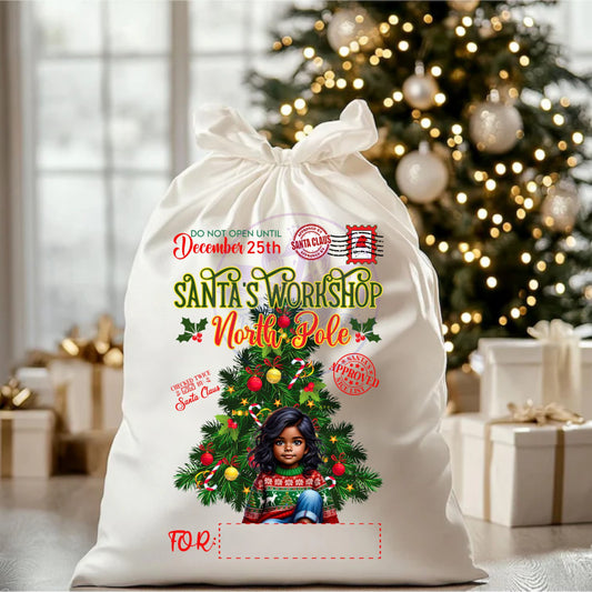 Desi Girl Holiday Gift Sack