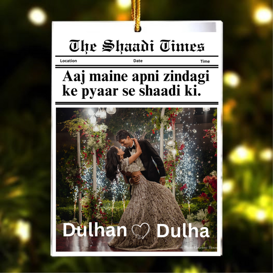 The Shaadi Times Custom Photo Ornament