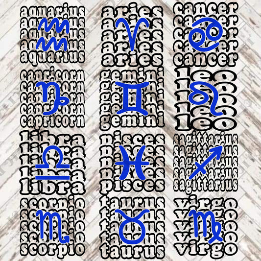 Zodiac Stacked - DIGITAL DOWNLOAD